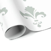 Ash Gray Lilie Geschenkpapier (Rolleneckpunkt)