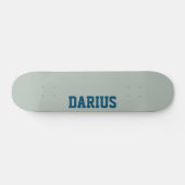 Ash Gray Modern Name | Klassische Trendy Skateboard (Horizontal)