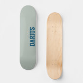Ash Gray Modern Name | Klassische Trendy Skateboard (Vorderseite)