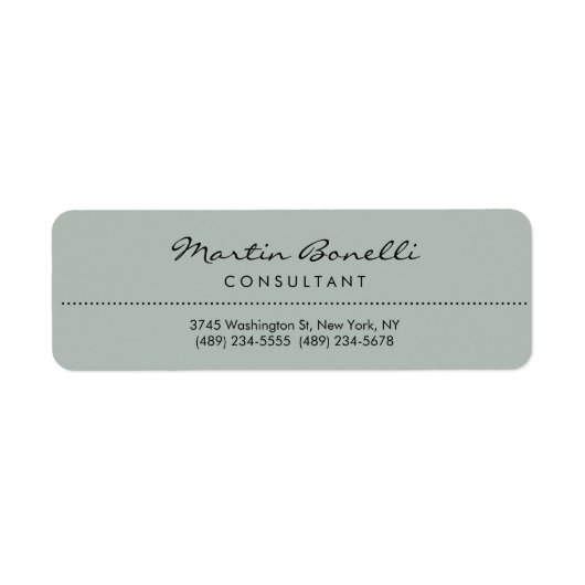 Ash Gray Modernes Minimalistisches Schlicht (Vorne)