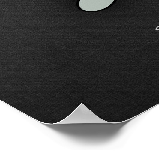 Ash Gray Motocross Poster (Ecke)