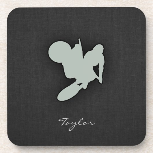 Ash Gray Motocross Untersetzer (Vorderseite)