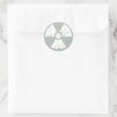 Ash Gray Radioactive Runder Aufkleber (Tasche)