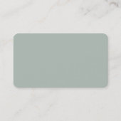 Ash Gray Rounded Corner Consultant Business Card Visitenkarte (Rückseite)