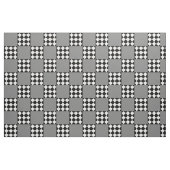 Ash Gray Schwarz-weiß Harlequin Square Form Stoff (Fat Quarter (45,7 x 55,9 cm))