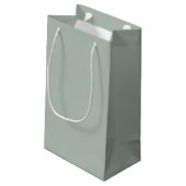 Ash Gray Small Geschenktasche Kleine Geschenktüte (Rückseite Schrägansicht)