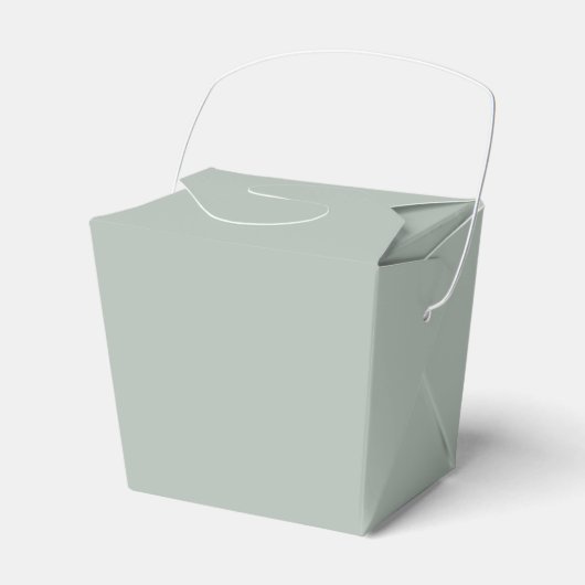 Ash Gray Takeout Favor Box Geschenkschachtel (Vorderseite)