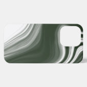 Ash Green Marble Abstrakt iPhone Hülle (Rückseite (Horizontal))