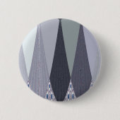 Ash Grey Zickzack Dots Art Print Button (Vorderseite)