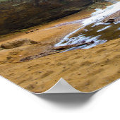 Ash Höhle im Winter, Ohio Poster (Ecke)