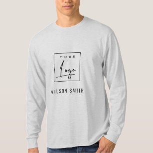 ASH Light Gray Business Fügen Sie Ihr Logo mit dem T-Shirt