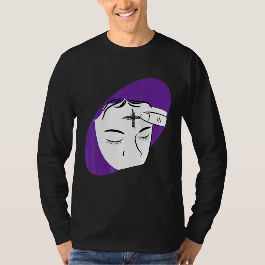 Ash Mittwoch Cool Christentum Fasting Day Catho T-Shirt (Vorderseite)