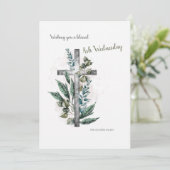 ASH Mittwoch Grußkarte Feiertagskarte (Stehend Vorderseite)