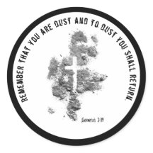 ASH Mittwoch Lent Scripture Verse Cross Dust Clubs