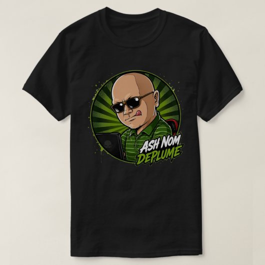 Ash Nom DePlume Dark T-Shirt (Design vorne)