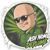 Ash Nom DePlume Vinyl Aufkleber (Vorderseite)