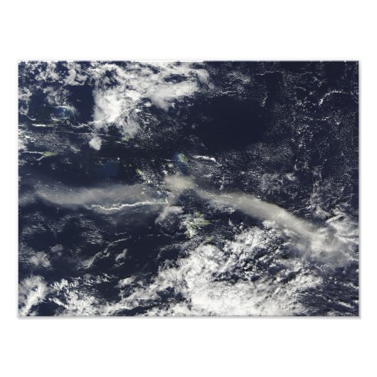 Ash Plume aus Soufriere Hills, Montserrat Fotodruck (Vorne)