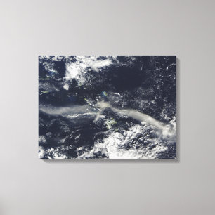 Ash Plume aus Soufriere Hills, Montserrat Leinwanddruck