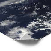 Ash Plume aus Soufriere Hills, Montserrat Poster (Ecke)