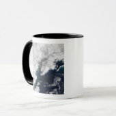 Ash plume vom Berg Redoubt, Alaska Tasse (Vorderseite Links)