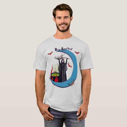 Ash Spooky Fun Unisex Halloween T - Shirt (Vorne ganz)