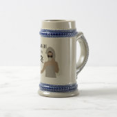 Ash-Tasse mit Schwarz-Weiß-Kaffee Bierglas (VorderseiteRechts)