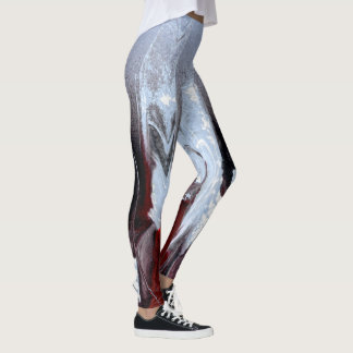 Ash to Maroon Colored Leggings