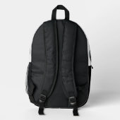 Ash-Tone-Adler-Focus-Design Bedruckter Rucksack (Rückseite)