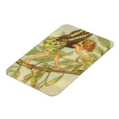 Ash Tree Fairy Walking auf Zweig Magnet (Linke Seite)