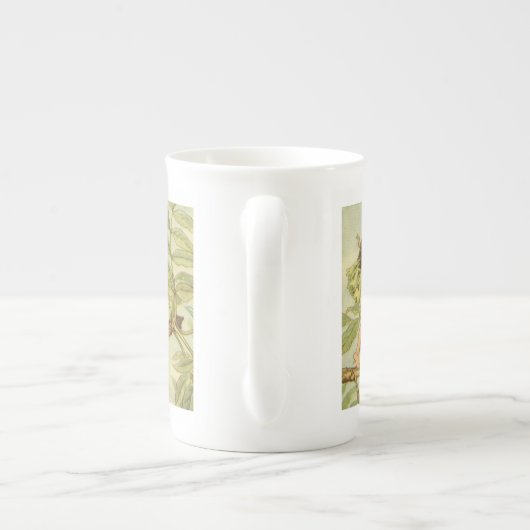 Ash Tree Fairy Walking auf Zweig Porzellantasse (Rückseite)