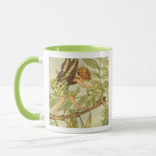 Ash Tree Fairy Walking auf Zweig Tasse (Links)