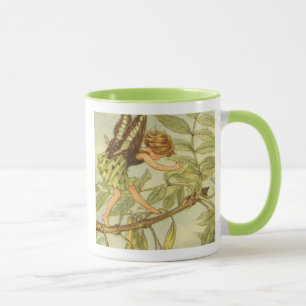Ash Tree Fairy Walking auf Zweig Tasse