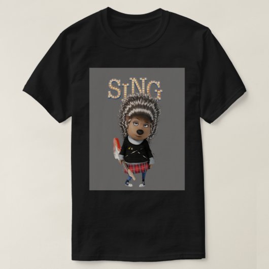 Ash von SING Film Grußkarte T-Shirt (Design vorne)