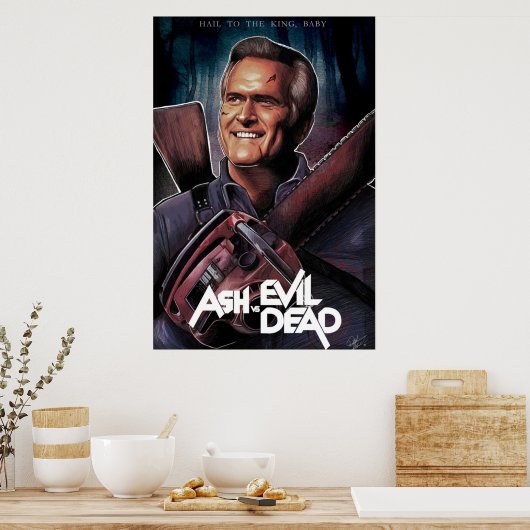 Ash vs Evil Dead Fanart Poster (Küche)