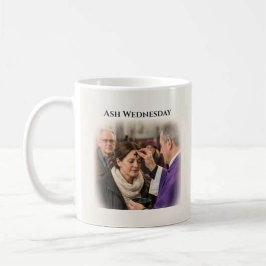 Ash Wednesday – Receiving Ash Cross Kaffeetasse (Links)