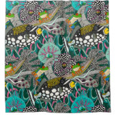 ASHA grün Duschvorhang (Vorderseite)