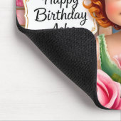 ASHA ~ Happy Birthday ~ Floral ~ Maus Pad Mousepad (Ecke)