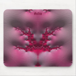 ASHA ~ Rosa und Weiß Mousepad