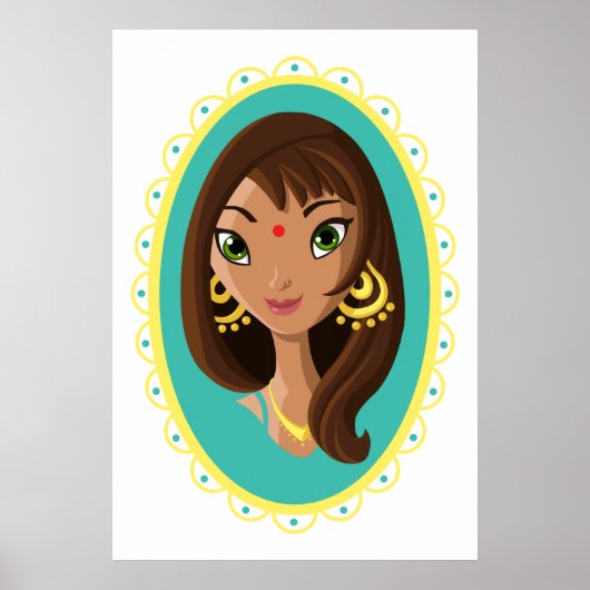 Asha the Indian Beauty Poster (Vorne)