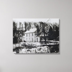 Asham Haus nahe Beddingham in Ostsussex Leinwanddruck