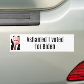 ASHAMED ICH FÜR BIDEN GESTIMMT AUTOAUFKLEBER (Auf Auto)