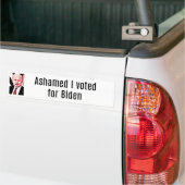 ASHAMED ICH FÜR BIDEN GESTIMMT AUTOAUFKLEBER (Auf Lkw)