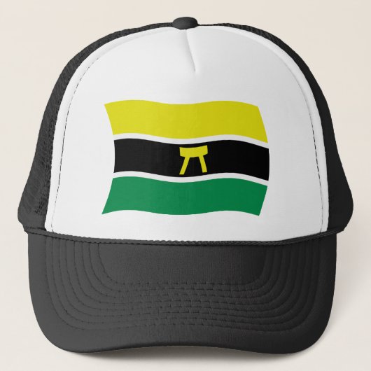 Ashanti People Flag Hat Truckerkappe (Vorderseite)