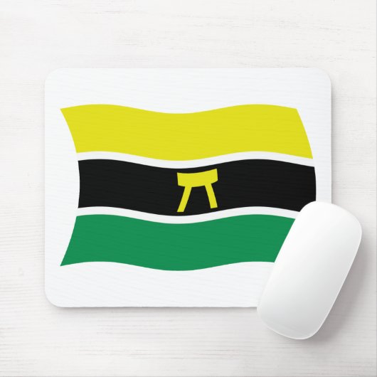 Ashanti People Flag Mousepad (Mit Mouse)