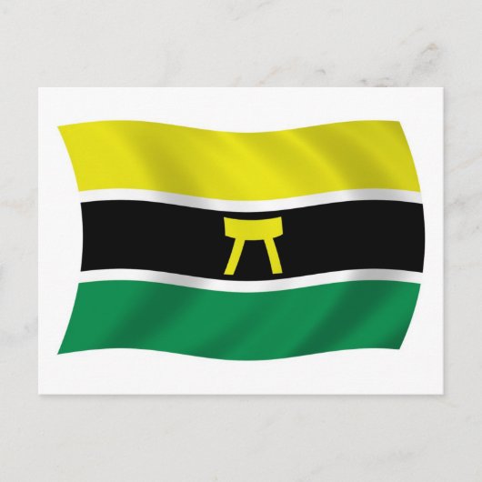 Ashanti People Flag Postcard Postkarte (Vorderseite)