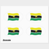 Ashanti People Flag Sticker (Blatt)