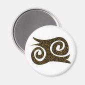 Ashanti Symbol Mut Adinkra Magnet (Vorderseite/Rückseite)