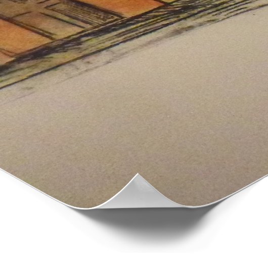 Ashbel Smith Gebäude Poster (Ecke)