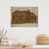 Ashbel Smith Gebäude Poster (Küche)