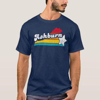Ashburn Virginia Vintag Distressed Souvenir T-Shirt